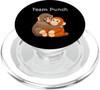 Team Punch The Monkey Sad Macaque, Lindo bebé PopSockets PopGrip para MagSafe