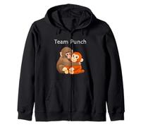 Team Punch The Monkey Sad Macaque, Lindo bebé Sudadera con Capucha