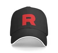 - Team Rocket Merchandise Cap Gorra de béisbol Gorra de béisbol Gorra Militar Hombre Mujer Sombrero Hombres