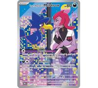 Team Rocket's Murkrow 200/182 - Destined Rivals Illustration Rare - Tarjeta de aluminio