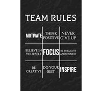 Team Rules: Lined Notebook with Motivational Quotes on Every Page, Inspirational Work Journal, Perfect Gift for Coworkers, Teams, Friends & Family - Employee Appreciation & Team Motivation Gift