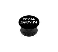 Team Spain Modern Futuristic White Font PopSockets PopGrip Adhesivo