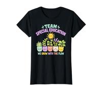 Team Sped Grow with The Flow Lindo Profesor de educación Especial Camiseta gráfica económica