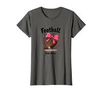 Team Spirit in My Hair - Abanico de Animadora de fútbol Camiseta, Mujer, Asfalto, S