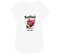 Team Spirit in My Hair - Abanico de Animadora de fútbol Camiseta, Niñas, Blanco, Pequeña