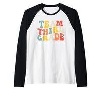 Team Third Grade Back to School Teacher Boys Kids 3rd Grade Camiseta Manga Raglan
