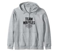 Team Waffles UNE a los Divertidos Amantes del Desayuno Sudadera con Capucha