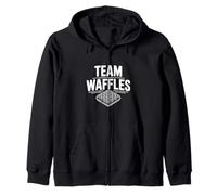 Team Waffles UNE a los Divertidos Amantes del Desayuno Sudadera con Capucha