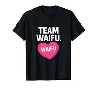 Team Waifu - Almohada de corazón con diseño de anime Otaku Camiseta