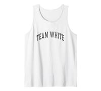 Team White Campamento de Verano Competencia Juego de Guerra Día de Deportes de Campo Camiseta sin Mangas