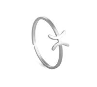 TEAMER acero inoxidable África bereberes símbolo collar Amazigh ⵣ letra étnica amuleto pulsera bereberes anillo pendiente africano cabila joyería para mujeres hombres (Anillo - Plata)