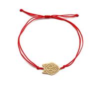 TEAMER Lobo Pulsera Zorro Pulsera Delfín Cuerda de Cera Chian Pulsera Acero Inoxidable Joyería Animal Para Mujeres (Lobo - Oro)