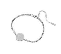 TEAMER Pulsera de San Francisco de Asís Colgante del santo patrón de los gatos, los perros y la naturaleza Medalla amuleto para mascotas de San Francisco Joyería católica (Plata)