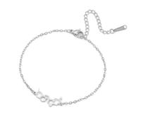 TEAMER Pulsera Molécula de Dopamina y Serotonina Joyas de felicidad y amor Para Científico Químico Profesor (Plata)