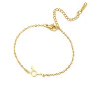 TEAMER Pulsera Molécula Dopamina Colgante Ciencia Acero Inoxidable Joyería de Moda Ciencia Química Placer Para Mujeres Hombres (Oro)