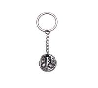 TEAMER vikingo nórdico acero inoxidable 24 amuletos llavero amuleto colgante llavero suerte y símbolos de bendición joyas masculinas femeninas (Estilo 3)