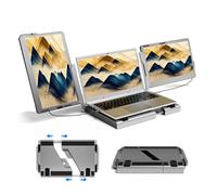 Teamgee 14" Monitor Portátil para Portátil, Extensor de Pantalla de Portátil Giratorio 360°, Pantalla FHD IPS, Estación de Trabajo Portátil HDMI/USB-A/Tipo-C Plug and Play para Windows, Chrome y Mac
