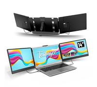 Teamgee Monitor Portátil, 14" FHD 1080P IPS Extensor de Pantalla para Portátil con Soporte Incorporado Dos Altavoces, HDMI/USB-A/Tipo-C Plug and Play de 13"-17" (Mac, Wins, Android, Dex)
