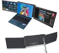 Teamgee Monitor portátil para Ordenador portátil de 13,3 Pulgadas Full HD 1080p IPS Pantalla Dual, Extensor de Pantalla Triple, Compatible con portátiles Mac Windows Android de 13 a 17 Pulgadas