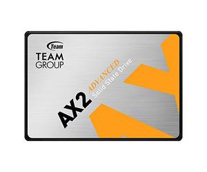 TEAMGROUP AX2 - Unidad interna de estado sólido SSD SATA III de 2 TB 3D NAND TLC de 2.5 pulgadas (velocidad de lectura de hasta 540 MB/s) compatible con laptop y PC de escritorio T253A3002T0C101