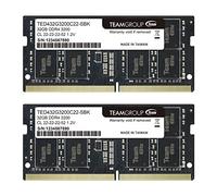 TEAMGROUP Elite TED464G3200C22DC-S01 - Módulo de memoria RAM DDR4 de 64 GB (2 x 32 GB) 3200 MHz PC4-25600 CL22 (2933 MHz o 2666 MHz)