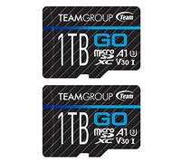 TEAMGROUP GO Card TGUSDX1TU364 - Tarjeta de memoria micro SDXC UHS-I U3 V30 4K, R/W hasta 100/90 MB/s para cámaras GoPro y de acción, tarjeta de memoria flash de alta velocidad para exteriores,