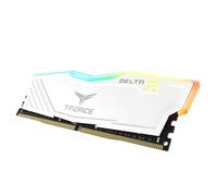 TeamGroup T-Force Delta RGB 16 GB DDR4 RAM hasta 3600 MHz Memoria de juegos con overclocking de un solo clic - (16 GB, blanco) - TF4D416G3600HC18J01