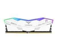TeamGroup T-Force Delta RGB 16GB 5200MHz CL40 - Memoria RAM DDR5 para juegos de escritorio con Intel XMP 3.0 y AMD Expo, compatible con placa base ARGB Sync (blanco) - FF4D516G5200HC40C01