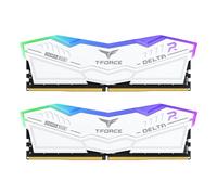 TEAMGROUP T-Force Delta RGB DDR5 Ram 32 GB (2 x 16 GB) 6000 MHz PC5-48000 CL38 Intel XMP 3.0 y AMD Expo compatible con módulo de memoria RAM blanco FF4D532G6000HC38JDC01