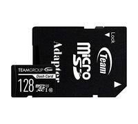 TEAMGROUP - Tarjeta de Memoria Flash para cámara de salpicadero MicroSDXC UHS-I U1 con Adaptador para Exterior, Deportes, grabación Full HD
