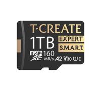 TEAMGROUP TCreate Smart A2 1TB Micro SDXC U3 V30 4K R/W Speed up to 160/150 MB/s High Speed Flash Memory Card for Creators Compatible with