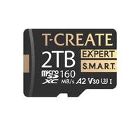 TEAMGROUP TCreate Smart A2 2TB Micro SDXC U3 V30 4K R/W Speed up to 160/150 MB/s High Speed Flash Memory Card for Creators Compatible with