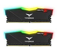 TEAMGROUP Team T-Force Delta RGB DDR4 Gaming Memory, 2 x 8 GB, 3200 MHz, 288 Pines DIMM, Negro