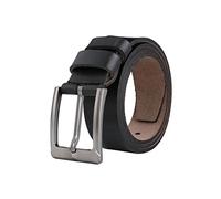 TEAMMAO Cinturones Hombre Cuero 3.8CM Retro Cinturon Hombre 110-180CM Tallas Grandes Geschik vir Jeans en Pantalones Informales Con Caja de Regalo.(Negro,160cm (Cintura 140-145cm))