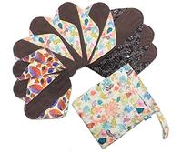 Teamoy 10 Pcs Compresas Reutilizable, Serie Selva (3 Tamaños)