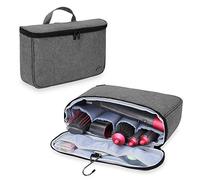 Teamoy Bolsa de Rizador de Pelo, Compatiple con Dyson Airwrap, Gris | Organizadora de Viaje para Accesorios Styler, Bolsa Cepillo Rizador de Pelo, Bolsa para Rizador Secador