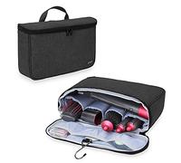 Teamoy Bolsa de Rizador de Pelo, Compatiple con Dyson Airwrap, Negro | Organizadora de Viaje para Accesorios Styler, Bolsa Cepillo Rizador de Pelo, Bolsa para Rizador Secador