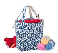 Teamoy Bolsa de Tejer con Cordón, Bolsa de Labores Portátil para Agujas de Tejer, Ovillos de Hilos y Accesorios de Tejido, Multifuncional, Tamaño Ideal,Oveja.