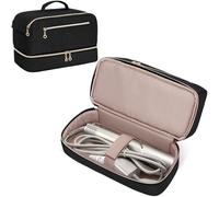 Teamoy Estuche de Almacenamiento de Viaje de Doble Capa Compatible con secador de Pelo Dyson, Organizador portátil de Gran Capacidad para secador de Pelo y Accesorios, Negro