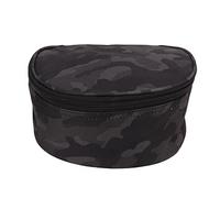 TeamSky Bolsa De Carrete De Pesca De Tela Oxford, Bolsa De Carrete Portátil para Exteriores, Diseño De Cremallera, Estuche De Carrete De Pesca De Color Camuflaje Negro para Lago