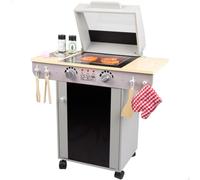 WOOMAX Teamson Kids - Barbacoa de Juguete de Madera para niños y niñas, cocinitas Infantiles, barbacoas de Juguete (85399)