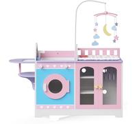 Teamson Cambiador con almacenamiento 62.9 cm, rosa