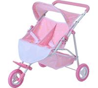 Teamson Cochecito doble jogging para muñeca,498cm, rosa
