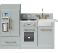 Teamson Cocina de madera para niños 81 cm, gris