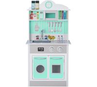 Teamson Cocina de madera para niños 92.7 cm, gris/verde