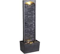 Teamson Fuente cascada led en poliresina, negra, 98x34x21 cm