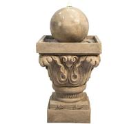 Teamson Fuente led en poliresina, marrón, 70x38x38 cm