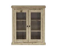 Teamson Home Armario de Pared 2 Puertas Roble Claro Baldas Ajustables