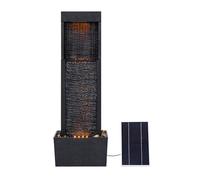 Teamson Home Fuente de Cascada Athena para Exterior, Negra