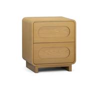 Teamson Home Tenley - Mesita de Noche de 20 Pulgadas de Ancho con 2 cajones, Moderna mesita de Noche con cajones de Empuje para Abrir, Almacenamiento versátil para Libros y artículos Esenciales de